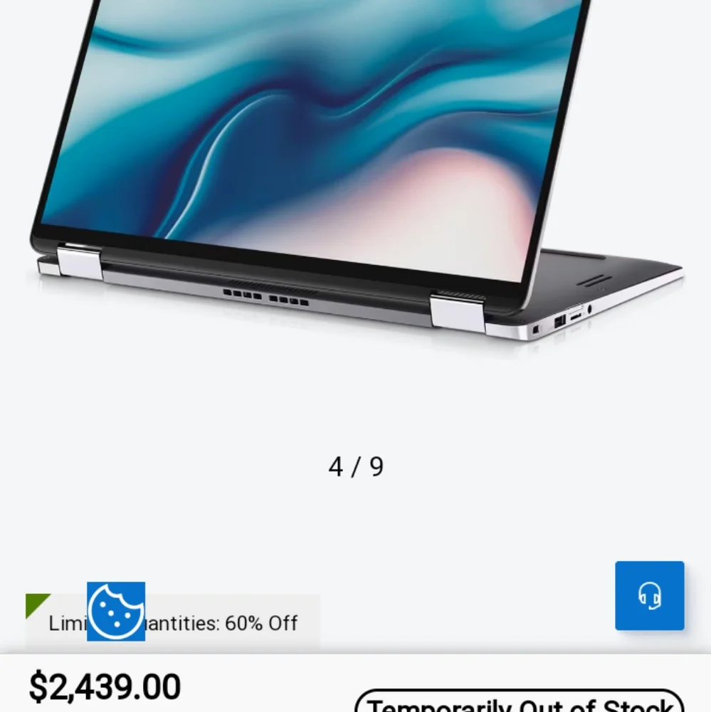 Dell Intel core i7 vpro latitude 9410 touchscreen 2 n 1